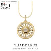 ราคา Necklace Gold Color Sun2018 Brand Link Chain Fashion Ethnic Jewelry Europe Style 925 Stering Silver Bijoux Gift For Men Women (11348554219)