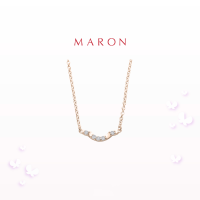 ราคา MARON Happy Smile Necklace สร้อยคอเงินแท้ ฝังพลอยแท้ (17885413054)