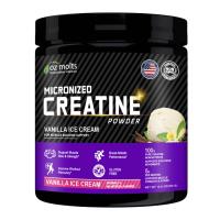 ราคา Ozmolts Creatine Monohydrate Supplements ลดไขมัน เพิ่มแรง รสไอศกรีมวานิลลา ครีเอทีน Creatine Powder 300g (23189159644)