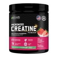 ราคา Ozmolts Creatine Monohydrate Supplements ลดไขมัน เพิ่มแรง รสไอศกรีมวานิลลา ครีเอทีน Creatine Powder 300g (23189159646)