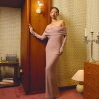 ราคา lookbookthesignature limoncello long dress glitter rose ชุดเดรสไปงาน (23305828786)