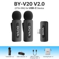 ราคา New BOYA BY V3 Wireless Mirophone General Lavalier Mirophone for iPhone Android Smartphones Action DSLR Camera with 30h Charging for Recording Interview Vlog (23255398689)