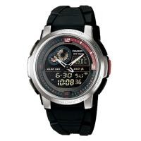 ราคา Casio Standard นาฬิกาข้อมือผู้ชาย สายเรซิน รุ่น AQF 102W 1BVDF สีดำ (699396)