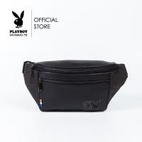 ราคา Playboy รุ่น Dice Mens Chest bag กระเป๋าคาดอกคาดเอวผู้ชายST B243PBM291 BK ดีไซน์สกรีนกราฟฟิค ปักโลโก้ สีดำ (23143346685)