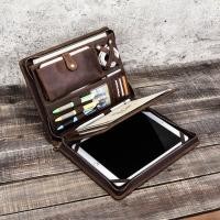 ราคา ติดต่อครอบครัววินเทจหนัง padfolio กรณีกระเป๋าสำหรับ iPad P RO 10 5 อากาศ 3 11 2019 ป้องกันแท็บเล็ตสำหรับ iPad 9 7 อากาศ 2 ซิปวารสารผู้ถือ (1042236410)