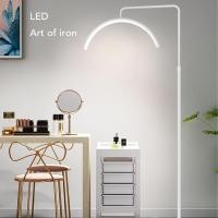 ราคา โคมไฟตั้งพื้นฮาล์ฟมูนขนาด 20 นิ้ว 3300 6500K ชิปแสง 200 ชิ้น LED โคมไฟสักคิ้วเสาสีขาว 110 240V (22395626640)