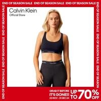 ราคา CALVIN KLEIN สปอร์ตบรา Medium Support Sports Bra รุ่น GWF4K193 BAE สีดำ (22973516827)