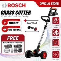 ราคา BOSCH Grass cutter เครื่องตัดหญ้าไฟฟ้าไร้สายทรงพลัง 388V ที่กันจอนหญ้าแบตเตอรี่ลิเธียมแบบชาร์จไฟได้ 2 Battery (23223837940)