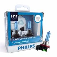 ราคา PHILIPS หลอดไฟหน้ารถยนต์ Diamond Vision 5000K H11 (9471448)