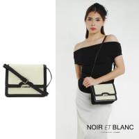 ราคา Louis Montini Noir Et Blanc กระเป๋าสะพายข้าง กระเป๋าผ้าแคนวาส ผสมหนังวัวแท้ WHB20 (22775325390)