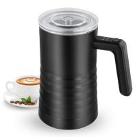 ราคา ฟองนม Er ฟองนมไฟฟ้า4 In 1ใช้สำหรับฟองนมร้อนและเย็นนมอุ่นรูปทรงที่จับกันลื่นภาชนะบรรจุนมปิดอัตโนมัติ (20597614072)