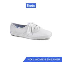 ราคา KEDS รองเท้าผ้าใบหนัง แบบผูกเชือก รุ่น CHAMPION CORE LEATHER สีขาว WH45750 (656602262)