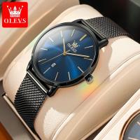 ราคา OLEVS กันน้ำนาฬิกาผู้หญิง 2023 ล่าสุด Ultra thin Original Simple เกาหลีเกาหลีหรูหราสบายๆปฏิทิน Rose Gold Steel Band (453974709)