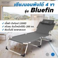 ราคา RESTAR ที่นอน เตียงนอน เตียงพับได้ เตียงนอนพับได้ 4 ขา รุ่น Bluefin (16434481457)