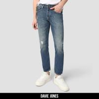 ราคา DAVIE JONES กางเกงยีนส์ ริมแดง Selvedge Slim Fit Jeans SO0002 สีฟ้า (21408750979)
