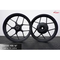 ราคา ล้อแม๊กรถมอเตอร์ไซค์ ล้อแม๊ก ล้อแม๊กคลิก พีซีเอ็ก CLICK 125 PCX รุ่น Y55 ขอบ 14 ล้อหน้า F 1 85 นิ้วล้อหลัง R 2 15 1คู่ (21120221691)