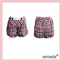ราคา Senada กางเกงขาสั้น ลายตาราง ทรง Pumpkin (21780959115)
