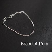 ราคา GOLDtutu โซ่สร้อยคอทองคำขาวแท้14K สไตล์เรียบง่ายน้อยที่สุดเครื่องประดับดีสร้อยข้อมือ Au585 Kj501 (22814274364)