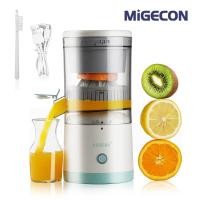 ราคา Migecon เครื่องคั้นน้ำผลไม้ไฟฟ้าไร้สายเครื่องคั้นน้ำส้มแบบพกพาพร้อมมอเตอร์ที่ทรงพลังและสายชาร์จ USB เครื่องแยกกากเครื่องคั้นน้ำผลไม้มะนาวเหมาะสำหรับสีส้มส้มส้มแอปเปิล Grapefruit และลูกแพร์ (1385054688
