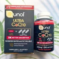 ราคา คิวเทน Ultra CoQ10 100 mg 150 Softgels Qunol 3x Better Absorption Q10 Patented Water and Fat Soluble โคคิวเท็น Q 10 (11761966911)