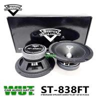 ราคา STATUS ลำโพงเสียงกลาง 8นิ้ว เฟสปลั๊ก 800วัตต์ MT 120 20 VC38 8 STATUS ST 838FT 1คู่ (22318603399)