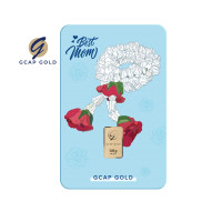 ราคา ทองคำแท่ง 0 6 กรัม ลาย มาลัยรัก ทองคำ 96 50 GCAP GOLD จัดส่งฟรี แผ่นทอง การ์ดทอง ทองแท้ (22383801305)