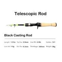 ราคา PURELURE Carry The Telescopic Lure RodTravel RodLong Shot Sea RodCarbon Straight HandleFishing RodSoft Adjustment (16637700250)