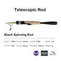 ราคา PURELURE Carry The Telescopic Lure RodTravel RodLong Shot Sea RodCarbon Straight HandleFishing RodSoft Adjustment (22206951112)