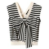 ราคา เสื้อกล้ามสายเดี่ยวแขนกุดติดโบว์สไตล์ชาแนลใส่ด้านนอกแนวหวานเผ็ดสำหรับฤดูร้อนเสื้อแบบสั้นชิคๆออกแบบพิเศษสำหรับผู้หญิง (14619709970)