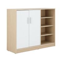 ราคา Furinbox ตู้รองเท้า 2 บาน รุ่น MINIO ขนาด 100 ซม สีไวท์ โอ๊ค (19308539962)