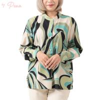 ราคา By Pena เสื้อเชิ๊ตผู้หญิง แขนยาว คอจีน BPSL072401 (22226681243)