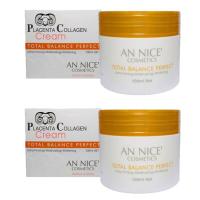 ราคา ครีมรกแกะ An Nice Placenta Collagen Cream total balance perfect ขนาด 100 ml จำนวน 2 กระปุก (10235414)