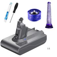 ราคา AHXG 21 6V V6 DC62 Battery Adapter Filters Full Kit Vacuum Accessories for V6 SV04 SV03 DC58 DC59 DC61 DC74 Animal DC72 Vacuum (21245122627)