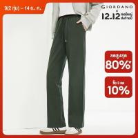 ราคา GIORDANO ผู้หญิง กางเกงผ้าฝ้าย 100 Smooth Soft Sweatpantsเอวยางยืดสีทึบแฟชั่นสบายๆกางเกงตรง Free Shipping 05414457 (21443278036)