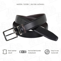 ราคา JACOB เข็มขัดสีทูโทนดำน้ำตาล รุ่น 52098 (23091798595)