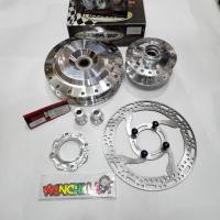 ราคา ชุดดุมกลึงเงา PCX160 ปี 2021 รุ่นมีเซ็นเซอร์ หน้าดิสหลังดั้ม บูชซ้ายขวา สเปเซอร์ จานเจาะ คละลาย (13590389185)