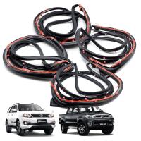 ราคา ยางขอบประตู ชุด 4 ประตู สีดำ จำนวน 4 ชิ้น Toyota Hilux Vigo Fortuner โตโยต้า วีโก้ ไฮลัก ไฮลัค ฟอร์จูนเนอร์ ปี 2005 2013 4ประตู สินค้าราคาถูก คุณภาพดี Set 4Dr (1795730296)