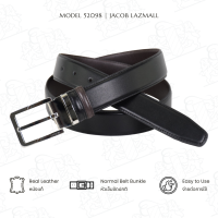 ราคา JACOB เข็มขัดสีทูโทนดำน้ำตาล รุ่น 52098 (23091798596)