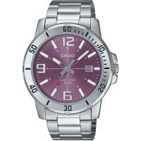 ราคา Casio นาฬิกาข้อมือผู้ชาย ทรงสปอร์ต กรอบเงา กันน้ำ 50M สายสแตนเลส รุ่น MTP VD01 ของแท้ประกันศูนย์ CMG (22962141962)