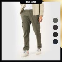 ราคา DAVIE JONES กางเกงจ็อกเกอร์ เอวยางยืด Elastic Waist Joggers PL0020 สีเขียว น้ำตาล ดำ กรม (22855661789)