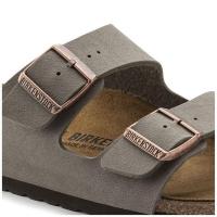 ราคา รองเท้าแตะ Birkenstock Arizona Birko Flor Nubuck หิน 1211 ผลิตในประเทศเยอรมนีแท้ 100 (15247882608)