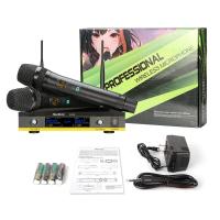 ราคา NewBaxs SK300 หนึ่งสำหรับสองไมโครโฟนไร้สาย ไมโครโฟนแบบใช้มือถือ 2 ตัว UHF FM ป้องกันเสียงหอน ระยะรับ 80M KTV บาร์ปาร์ตี้สตูดิโอบันทึกวงดนตรีการใช (21053163192)