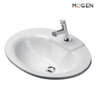 ราคา MOGEN MA241 อ่างล้างหน้า ชนิดฝังบนเคาน์เตอร์ สีขาว (5445266660)