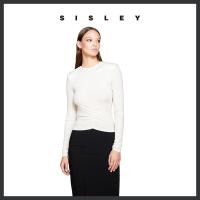ราคา Sisley T เสื้อเชิ๊ต L S สำหรับผู้หญิง CREAMY WHITE 3MNSLM001 (21282586830)