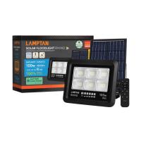 ราคา Global House LAMPTAN โคมไฟฟลัดไลท์โซลาร์เซลล์ LED 100W รุ่นไรโน รีโมท IP65 แสงเดย์ไลท์ รับประกันของเเท้ (20641710020)