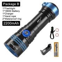 ราคา HaixnFire DV36ไฟฉายดำน้ำใต้น้ำไฟฉายกันน้ำไฟ LED กันน้ำ XHP70 (22874690593)