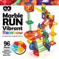 ราคา Marble Runs Vibrant Rainbow 96 Pieces ของเล่นชุดตัวต่อแม่เหล็กรางลูกแก้ว 96 ชิ้น (12683150780)