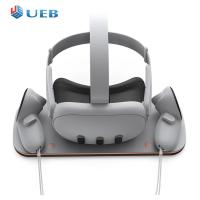 ราคา สถานีชาร์จเครื่องชาร์จคอนโทรลเลอร์ Xbox หูฟัง VR พร้อมแบตเตอรี่แบบชาร์จไฟได้2ก้อน USB C สายสำหรับ Meta Quest 3 (23049571796)