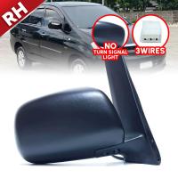 ราคา กระจกมองข้าง กระจกรถยนต์ รุ่นโตโยต้า อแวนซ่า TOYOTA AVANZA 3สาย พับมือ ปรับไฟฟ้า ปี 2004 2008 สีดำด้าน (19329000287)