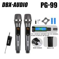 ราคา DBX AUDIO PG99 ไมโครโฟนไร้สายระดับมืออาชีพระบบไมโครโฟนไร้สายสองช่องพร้อมตัวรับสัญญาณ อินเทอร์เฟซไมโครโฟนสำหรับการประชุม MICRO USBไมค์ร้องเพลงไมค์คาราโอเกะไมค์ลอยเสียงดีไมค์ ลอย ไร้ สายไมโครโฟนไร้สายไม